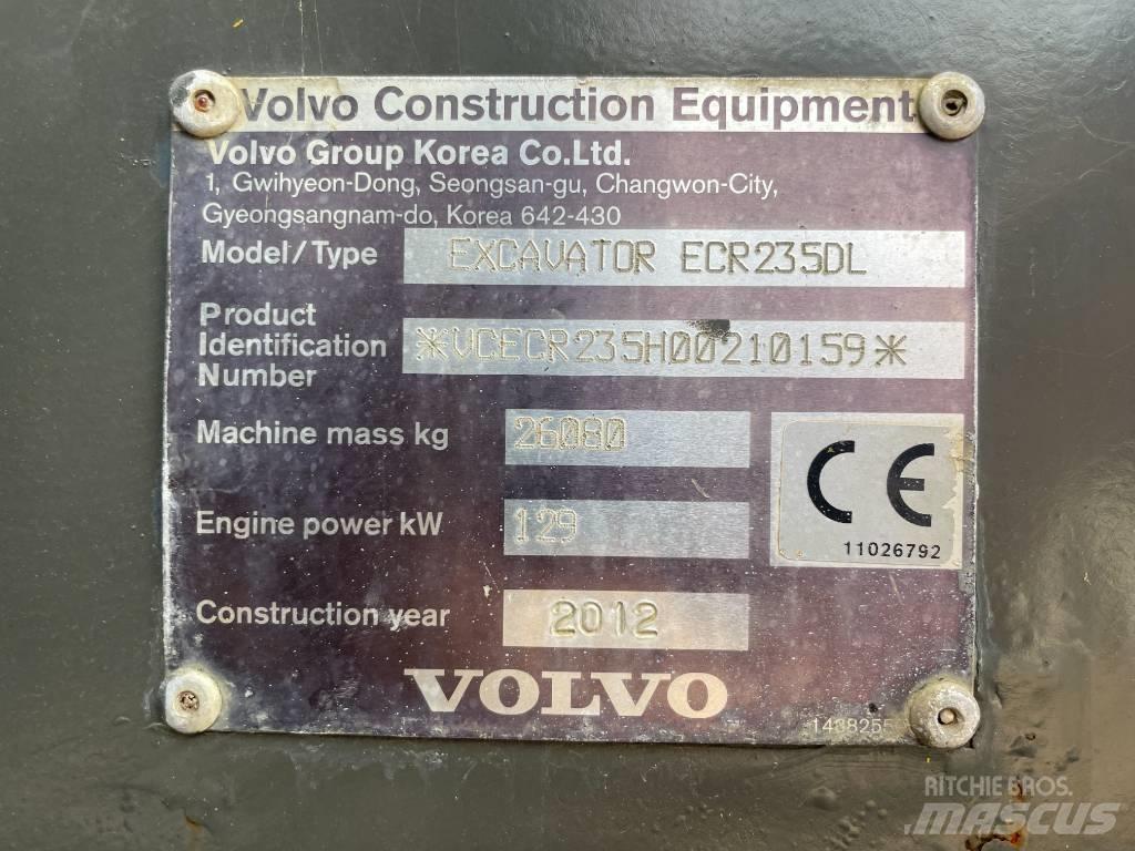 Volvo ECR 235 DL Roomikekskavaatorid