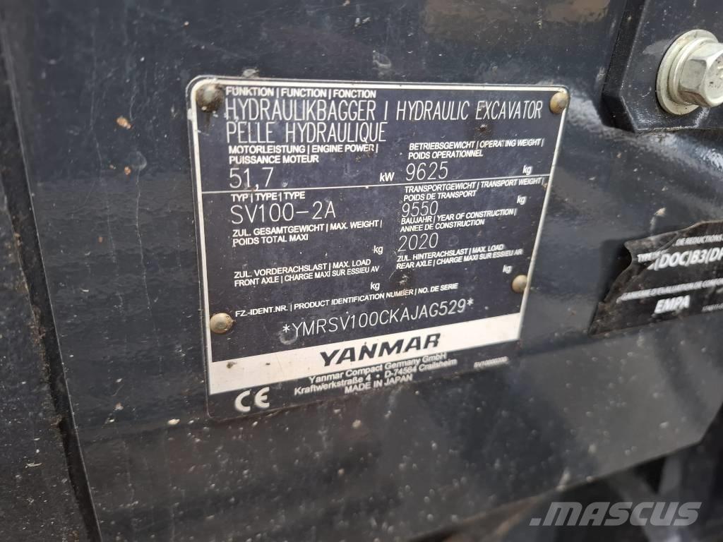 Yanmar SV 100-2A Väikeekskavaatorid 7t-12t