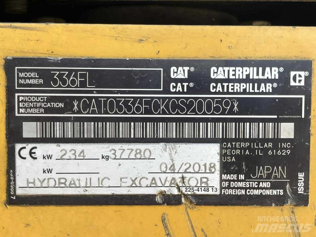 CAT 336 FL Roomikekskavaatorid