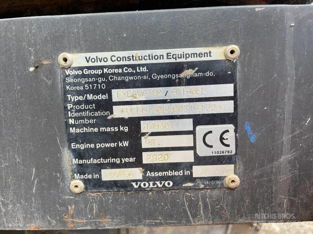 Volvo EC 140 EL Roomikekskavaatorid