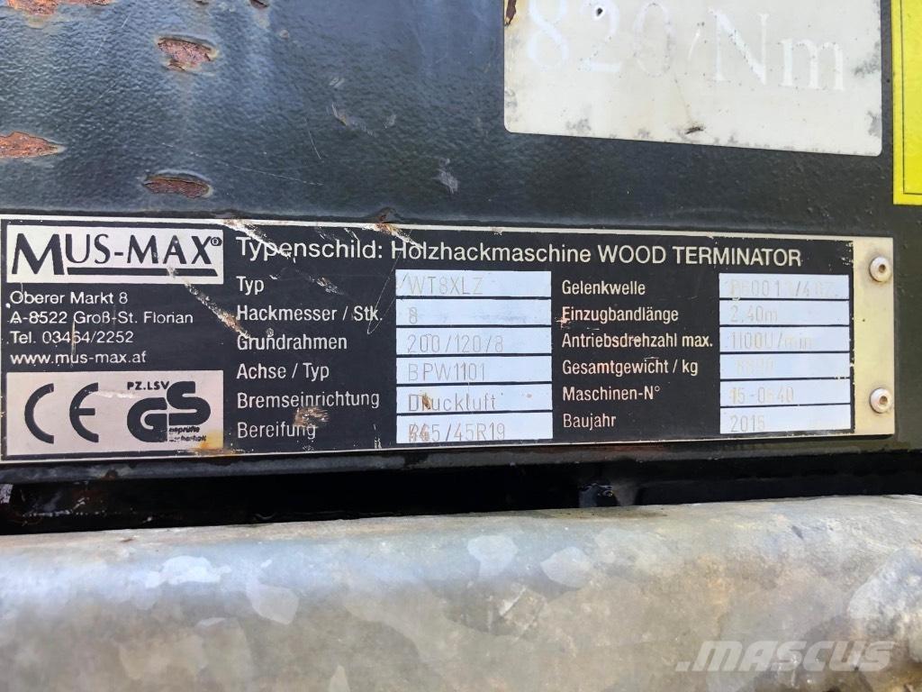 Mus-Max WT8XLZ Puiduhakkurid