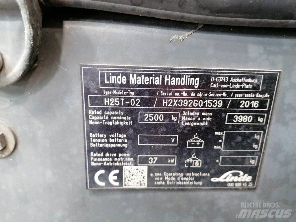 Linde H25T-02 Gaasitõstukid