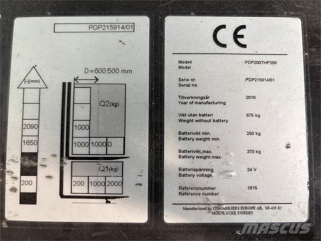 Atlet PDP200 Platvormiga virnastajad