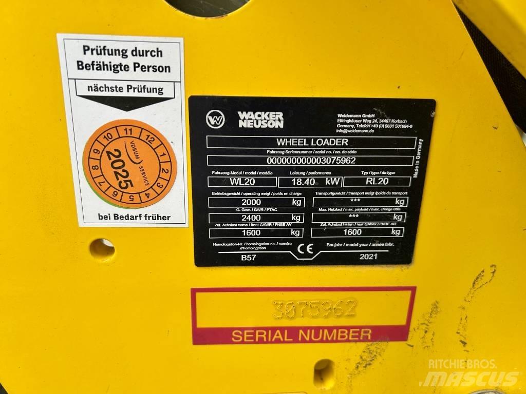 Wacker Neuson WL 20 Rataslaadurid