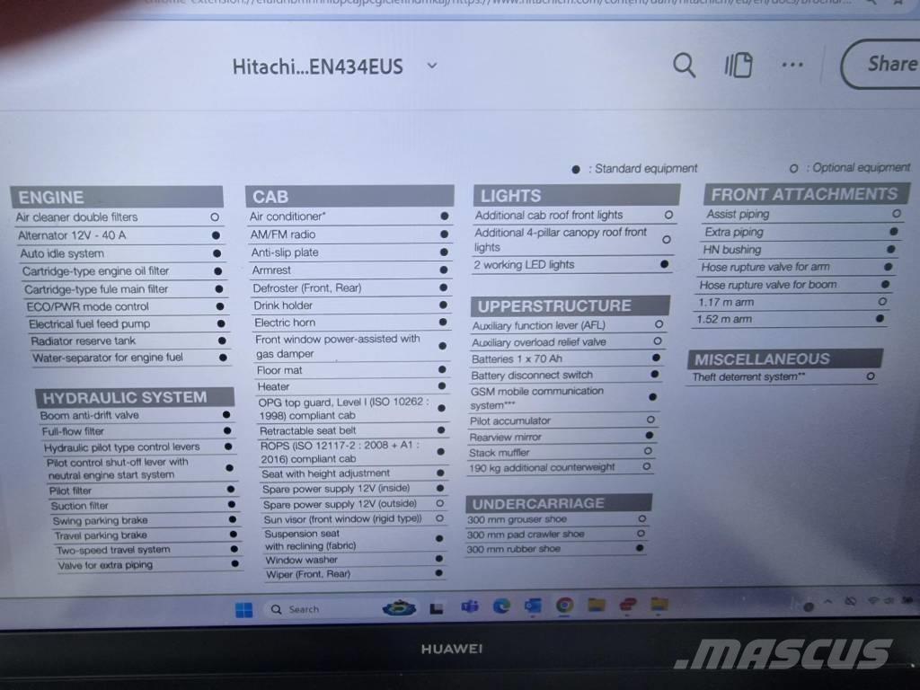 Hitachi ZX 33 U-6 Miniekskavaatorid < 7 t