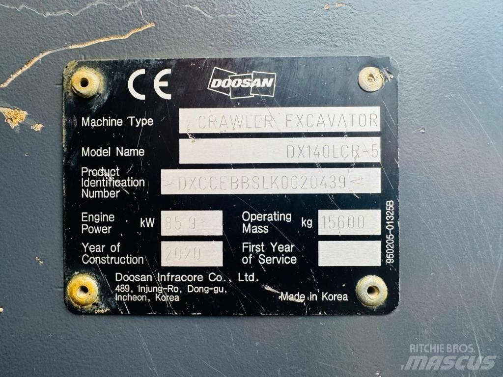 Doosan DX 140 LCR-5 Roomikekskavaatorid