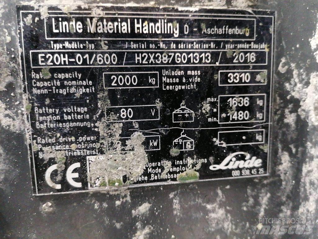 Linde E20H-01/600 Elektritõstukid