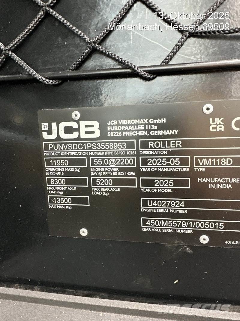 JCB VM118D Pinnaserullid