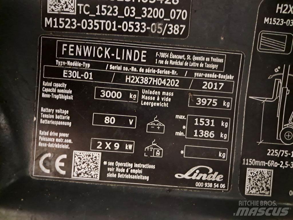 Linde E30L-01 Elektritõstukid
