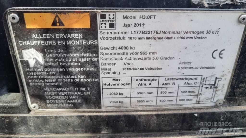Hyster H 3.00 FT Gaasitõstukid