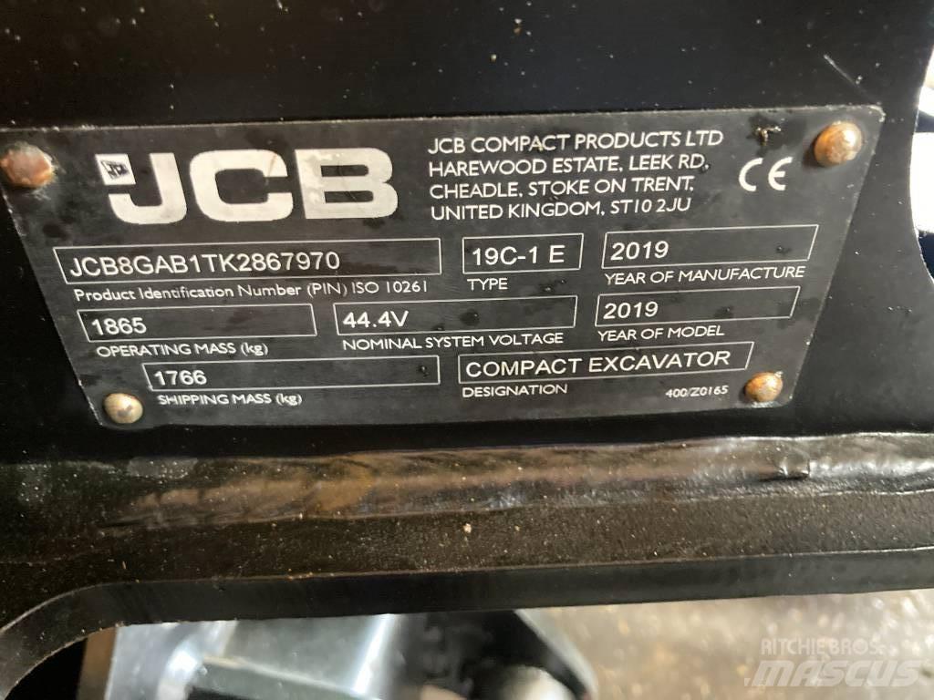 JCB 19 C-IE Miniekskavaatorid < 7 t
