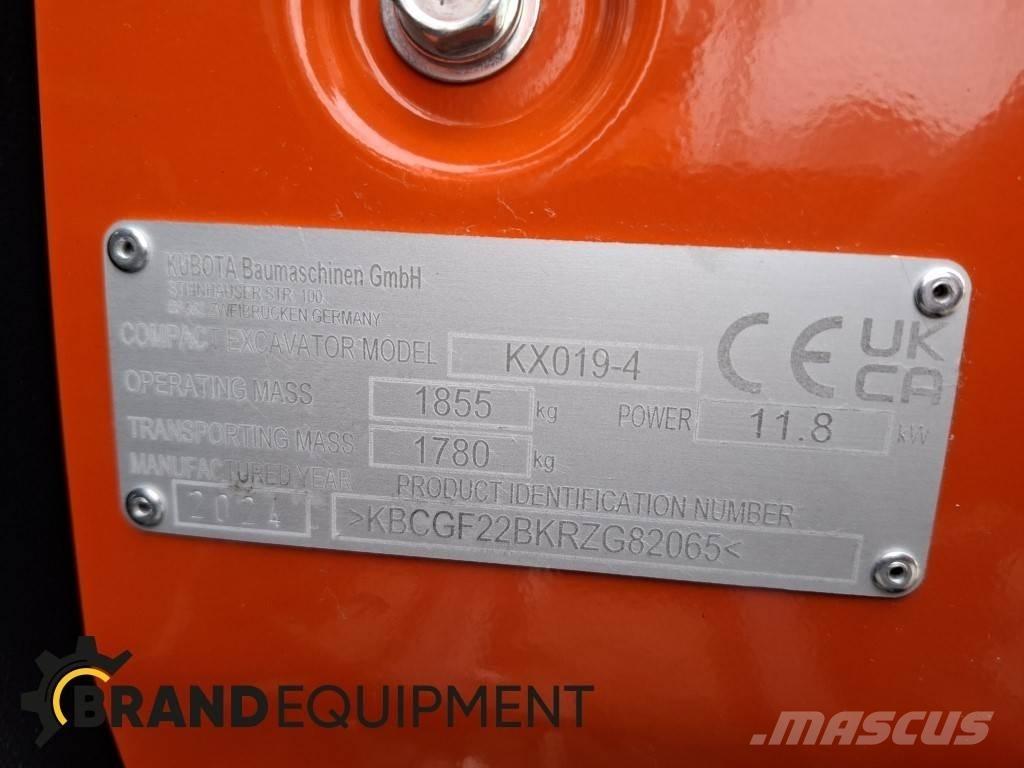 Kubota KX019-4 Miniekskavaatorid < 7 t