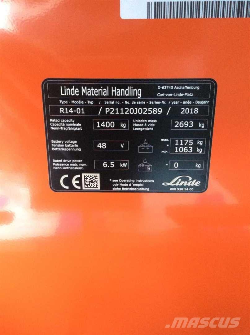 Linde R14 Lükandmastiga tõstukid
