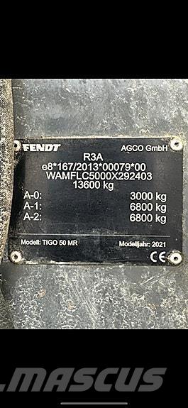 Fendt Tigo 50 MR Üldotstarbelised haagised
