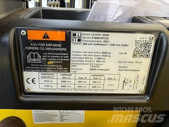 Hyster J2,0XNT Diiseltõstukid