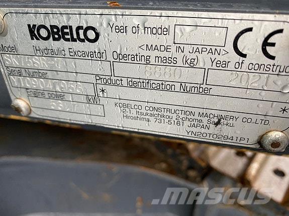 Kobelco SK75SR-7 Roomikekskavaatorid