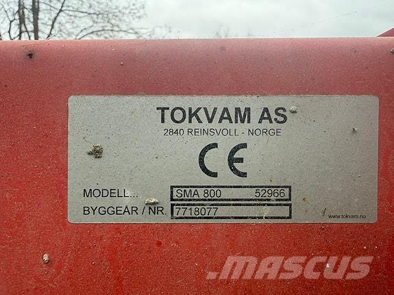 Tokvam SMA 800 Muud teekoristamise ja lumekoristamise masinad