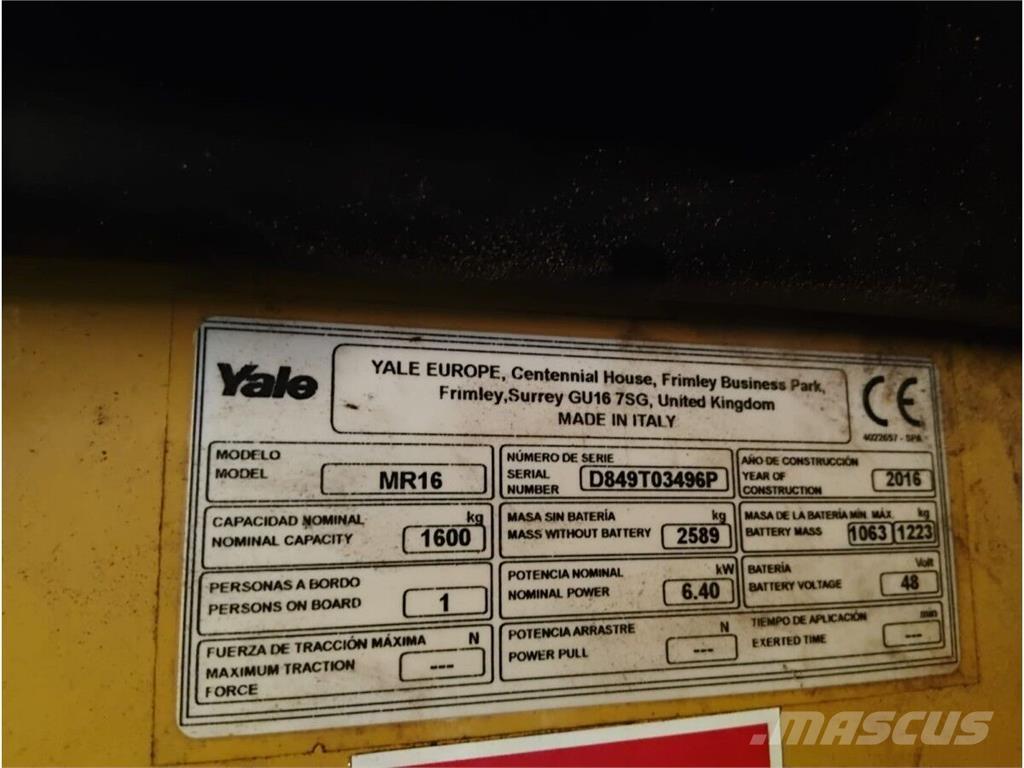 Yale MR16 Muud