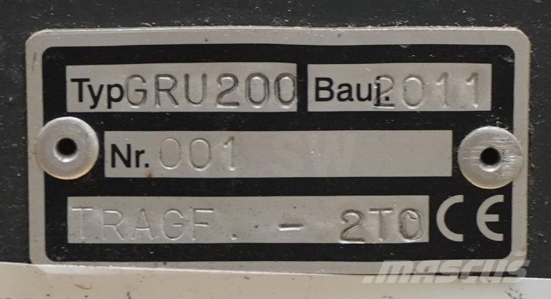 Gruma GRU 200 Muud lisaseadmed ja tarvikud