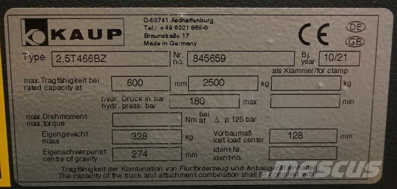 Kaup 2,5T466BZ Muud lisaseadmed ja tarvikud