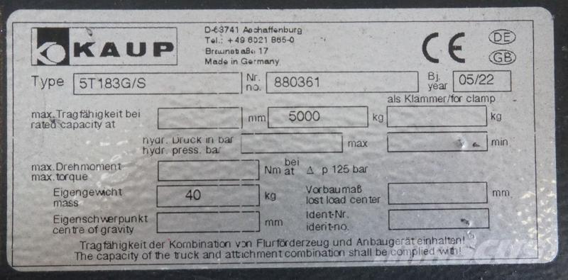 Kaup 5T183G/S Muud lisaseadmed ja tarvikud