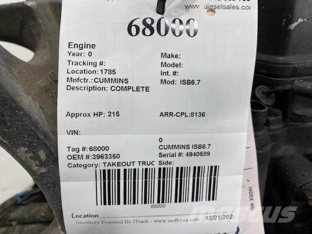Cummins ISB6.7 Mootorid