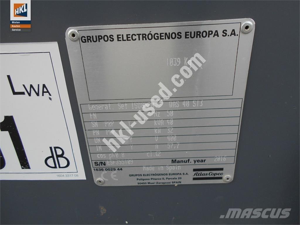 Atlas Copco QAS 40 KDS Muud generaatorid