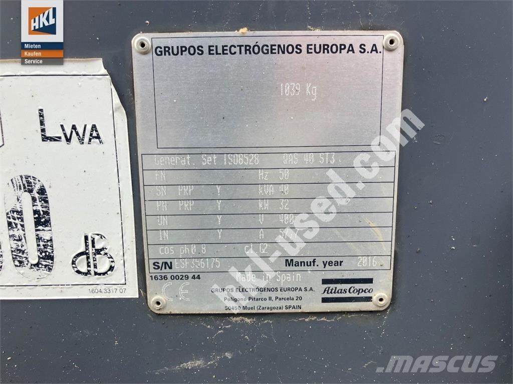 Atlas Copco QAS 40 KDS Muud generaatorid