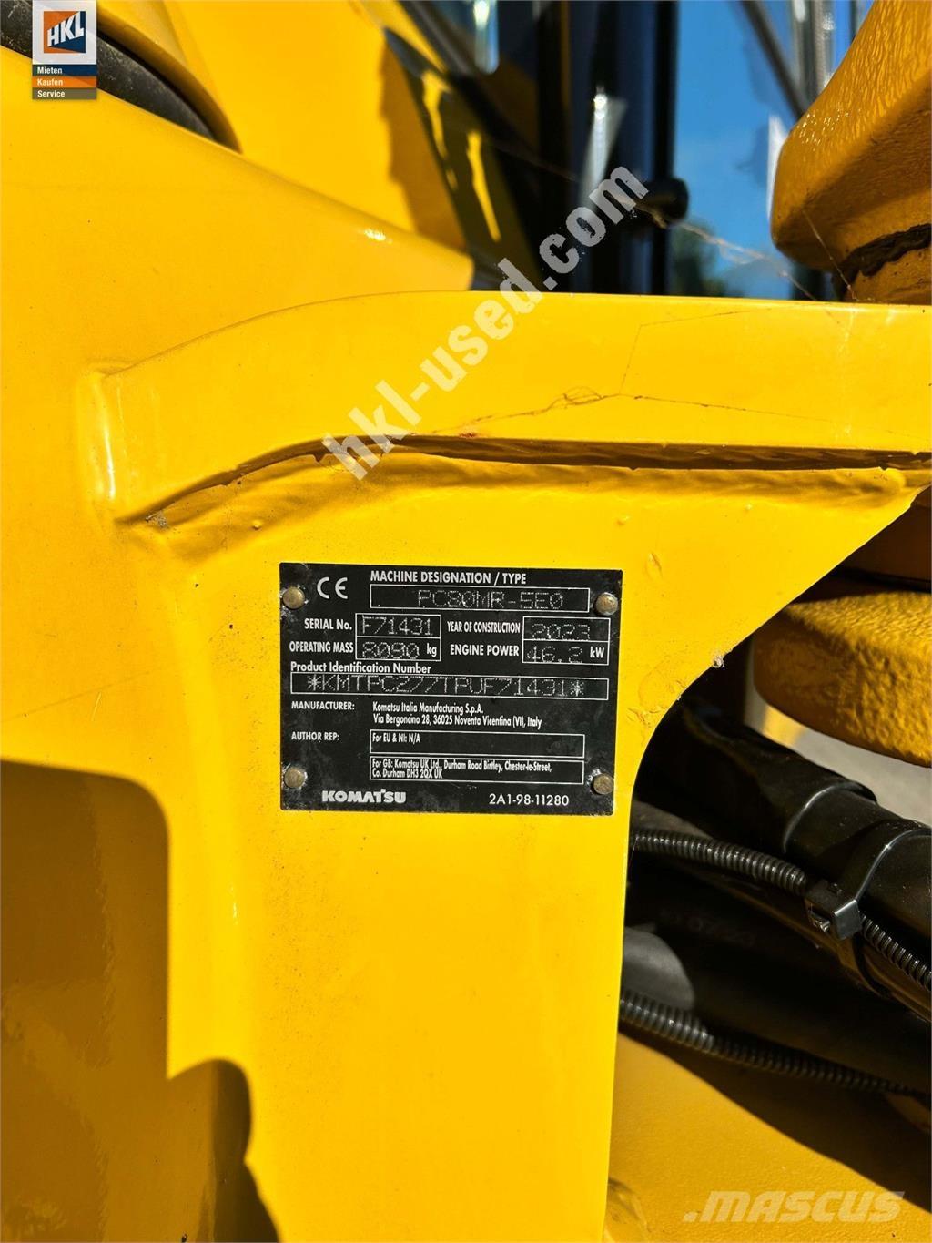 Komatsu PC 80 MR-5 Miniekskavaatorid < 7 t