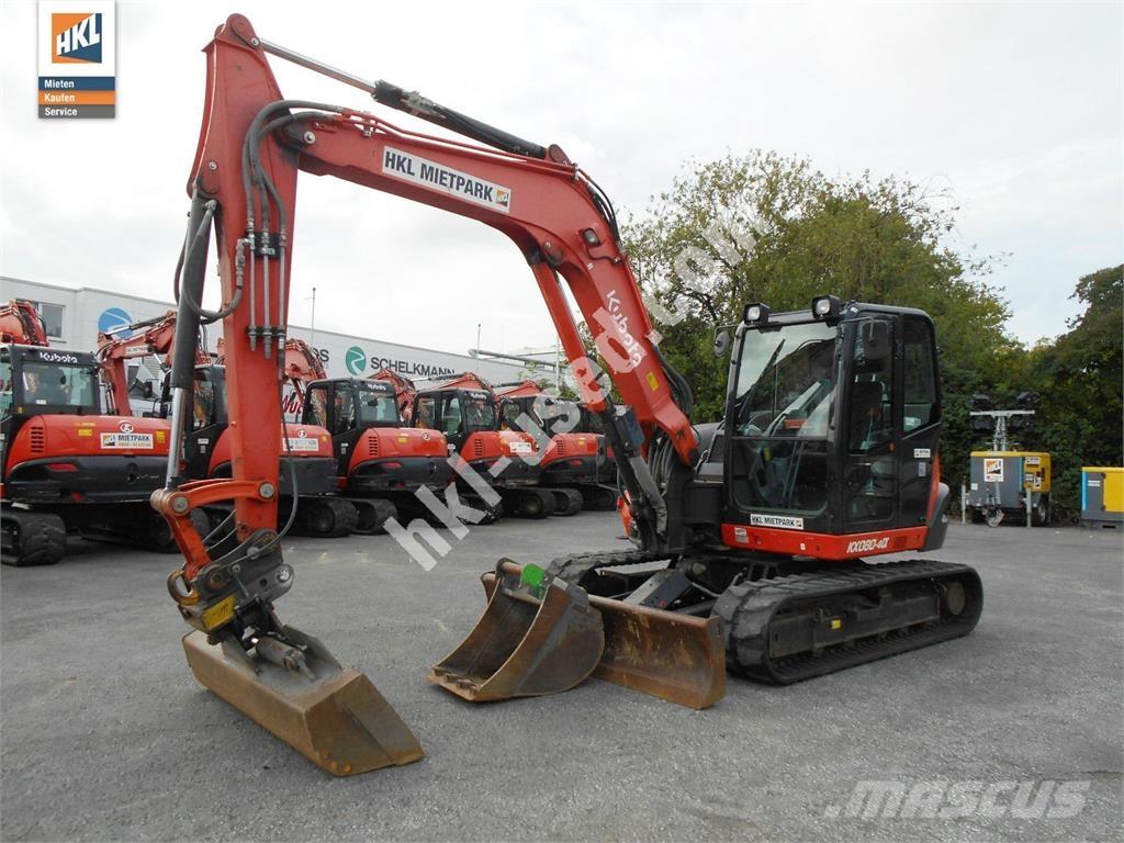 Kubota KX 080-4 Miniekskavaatorid < 7 t