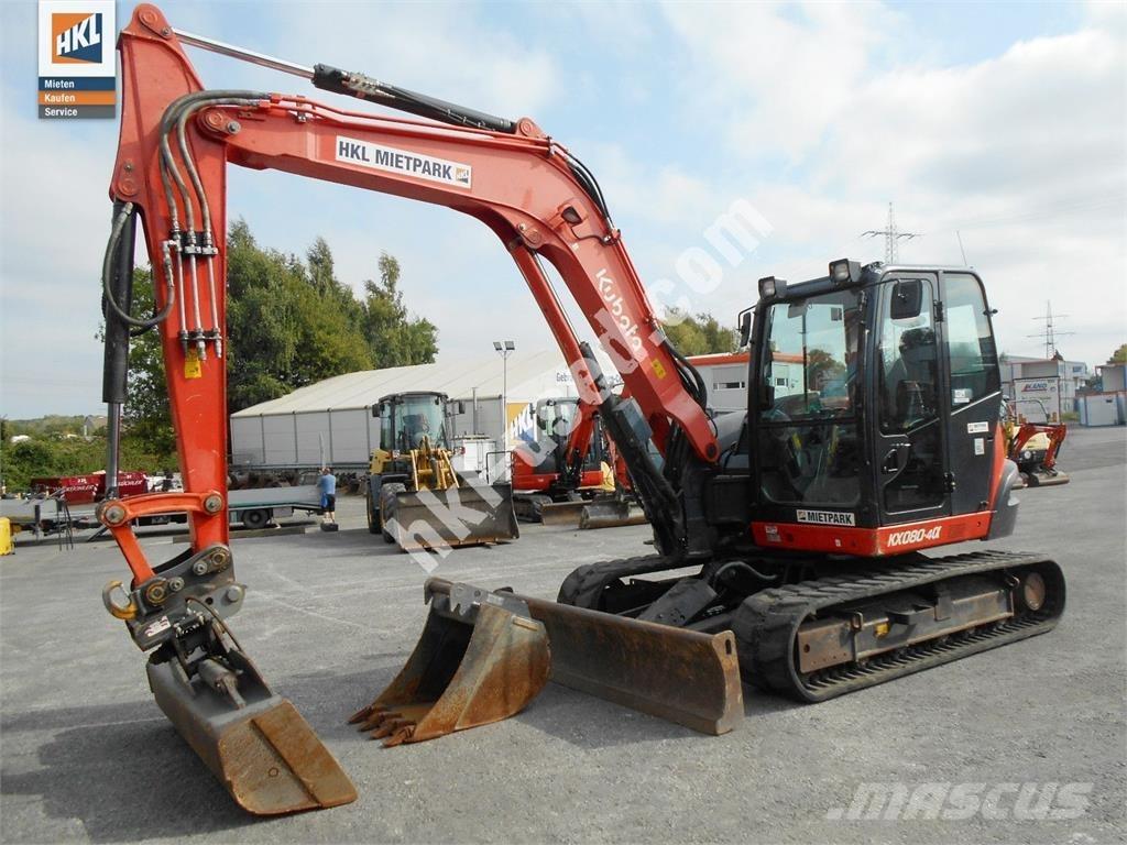 Kubota KX 080-4 Miniekskavaatorid < 7 t