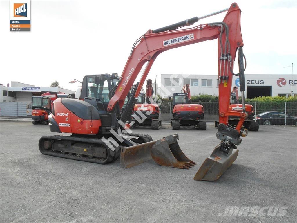 Kubota KX 080-4 Miniekskavaatorid < 7 t
