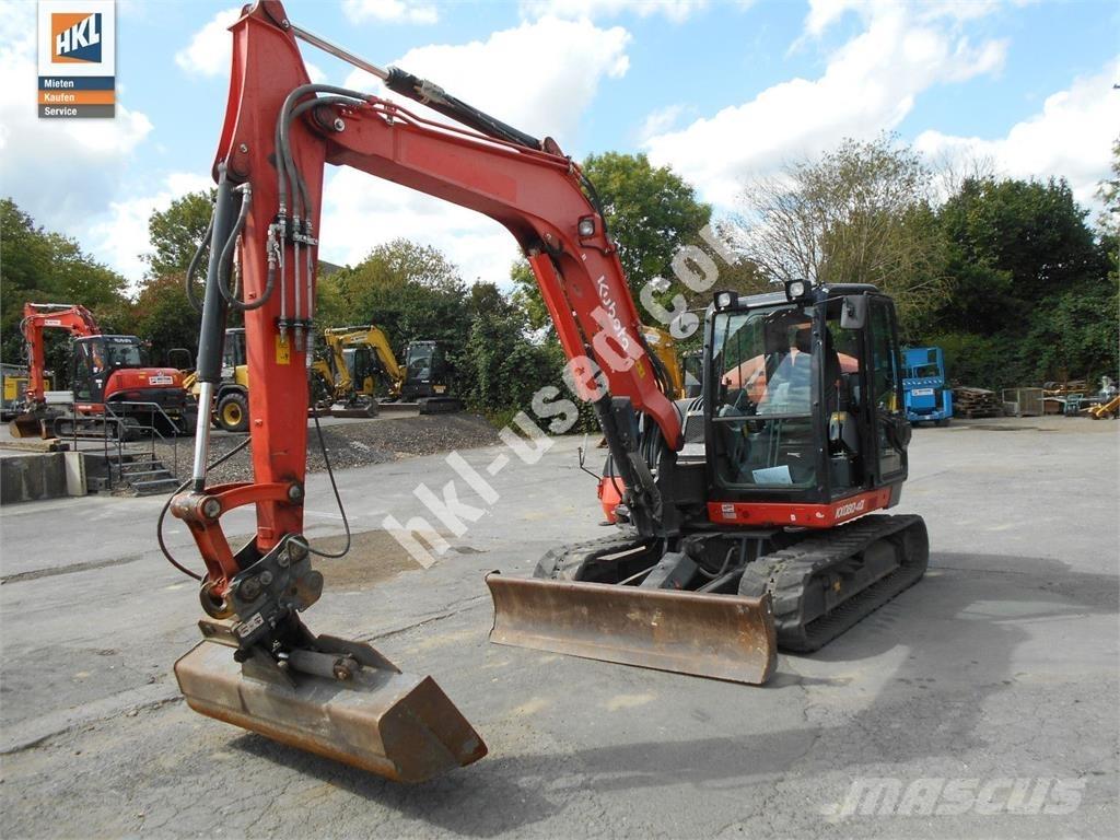 Kubota KX 080-4 Miniekskavaatorid < 7 t