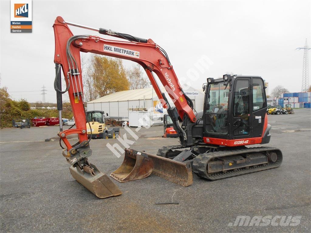 Kubota KX 080-4 Miniekskavaatorid < 7 t