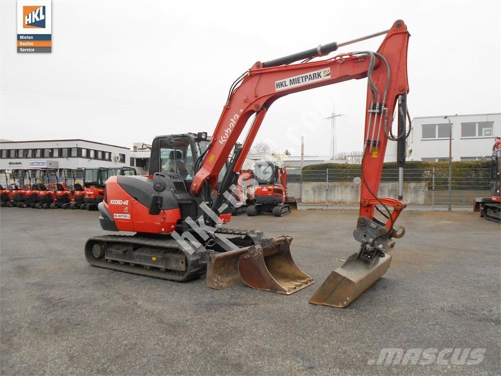 Kubota KX 080-4 Miniekskavaatorid < 7 t