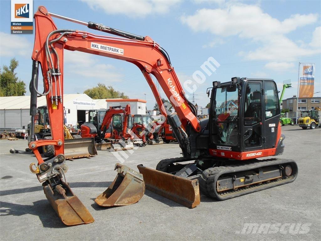 Kubota KX 080-4 Miniekskavaatorid < 7 t
