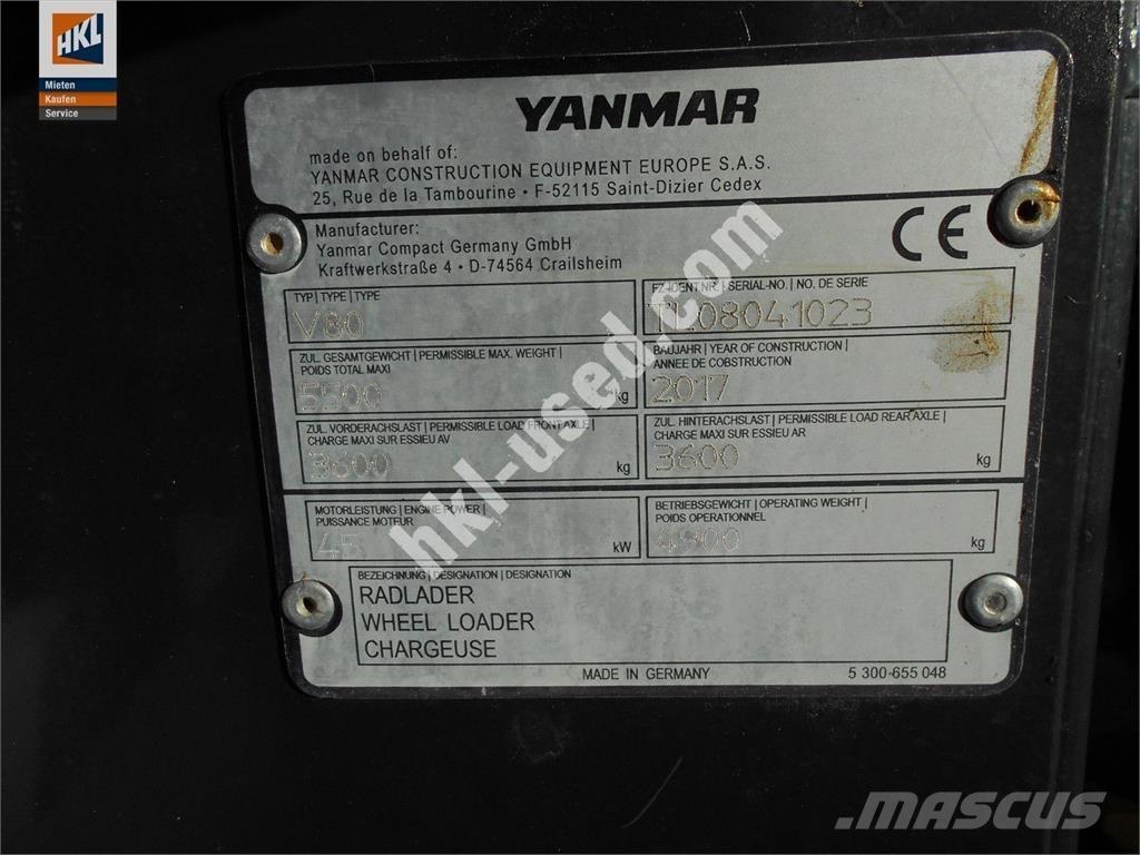 Yanmar V 80 Rataslaadurid