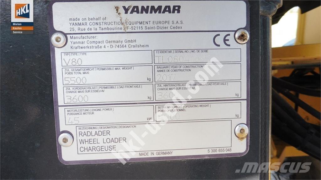 Yanmar V 80 Rataslaadurid