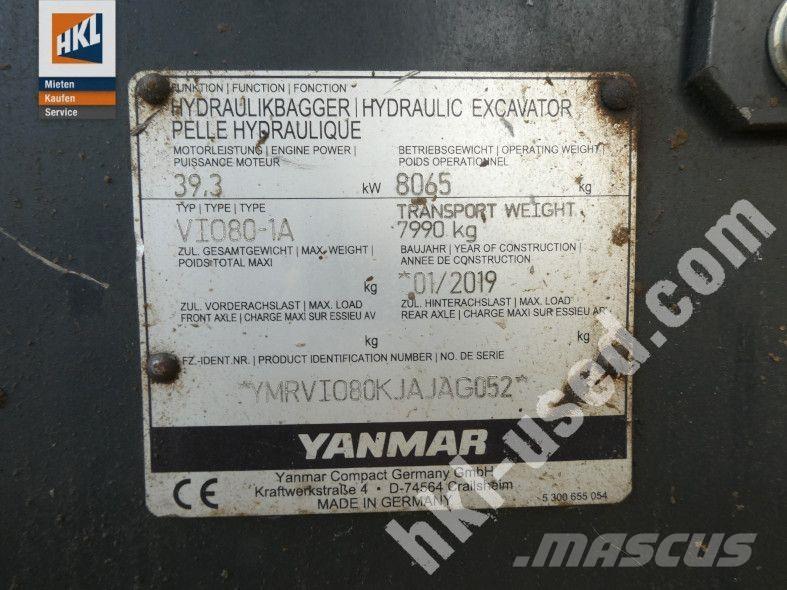 Yanmar VIO 80-1 Miniekskavaatorid < 7 t