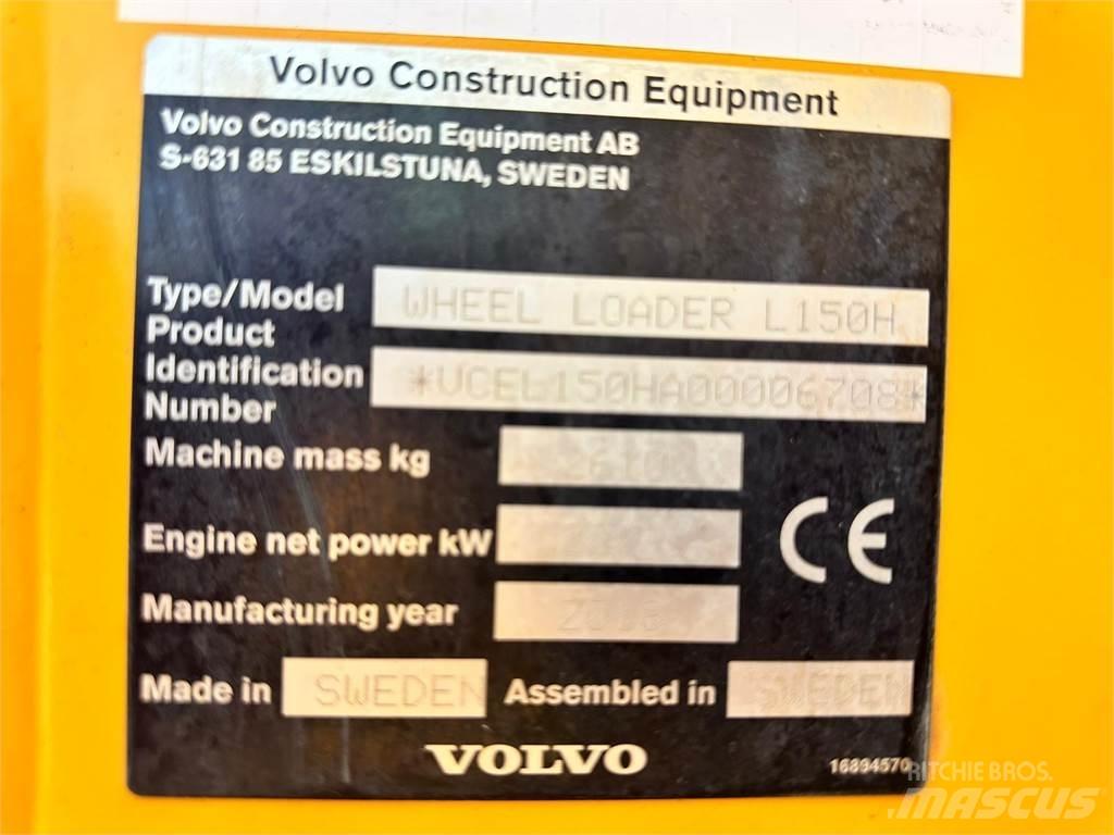  2018 Volvo L150H Rataslaadurid
