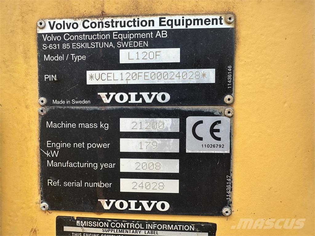 Volvo L120F Rataslaadurid