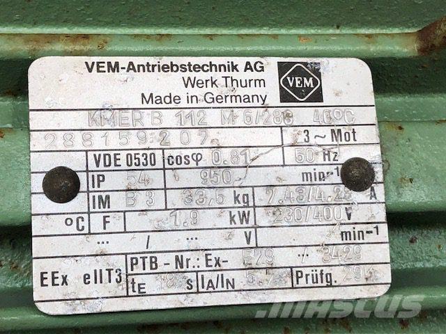  1,9 kW VEM E-Motor Mootorid
