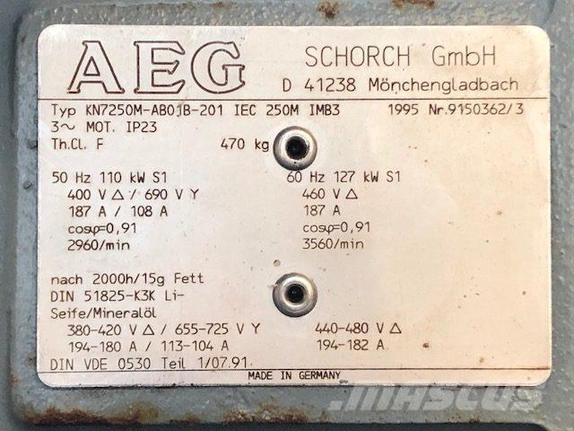  110/127 kW AEG E-Motor Mootorid
