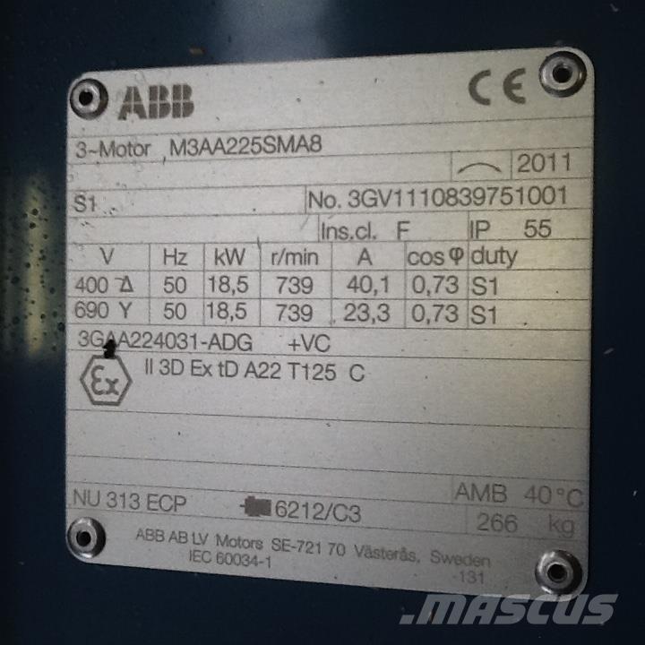  18,5 kW ABB E-Motor Mootorid
