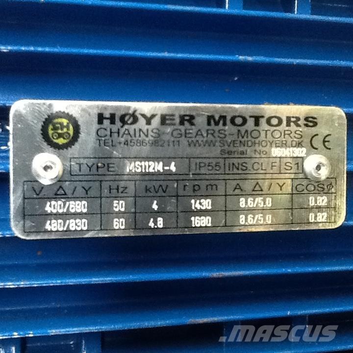  4,0 kW Høyer E-Motor Mootorid