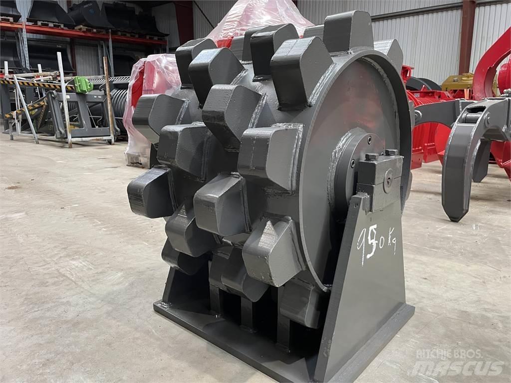  570 mm kompaktorhjul Pneumorehvidega rullid