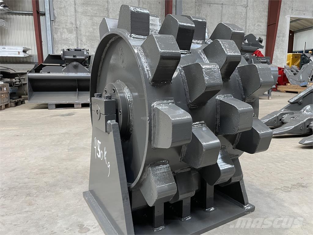 570 mm kompaktorhjul Pneumorehvidega rullid