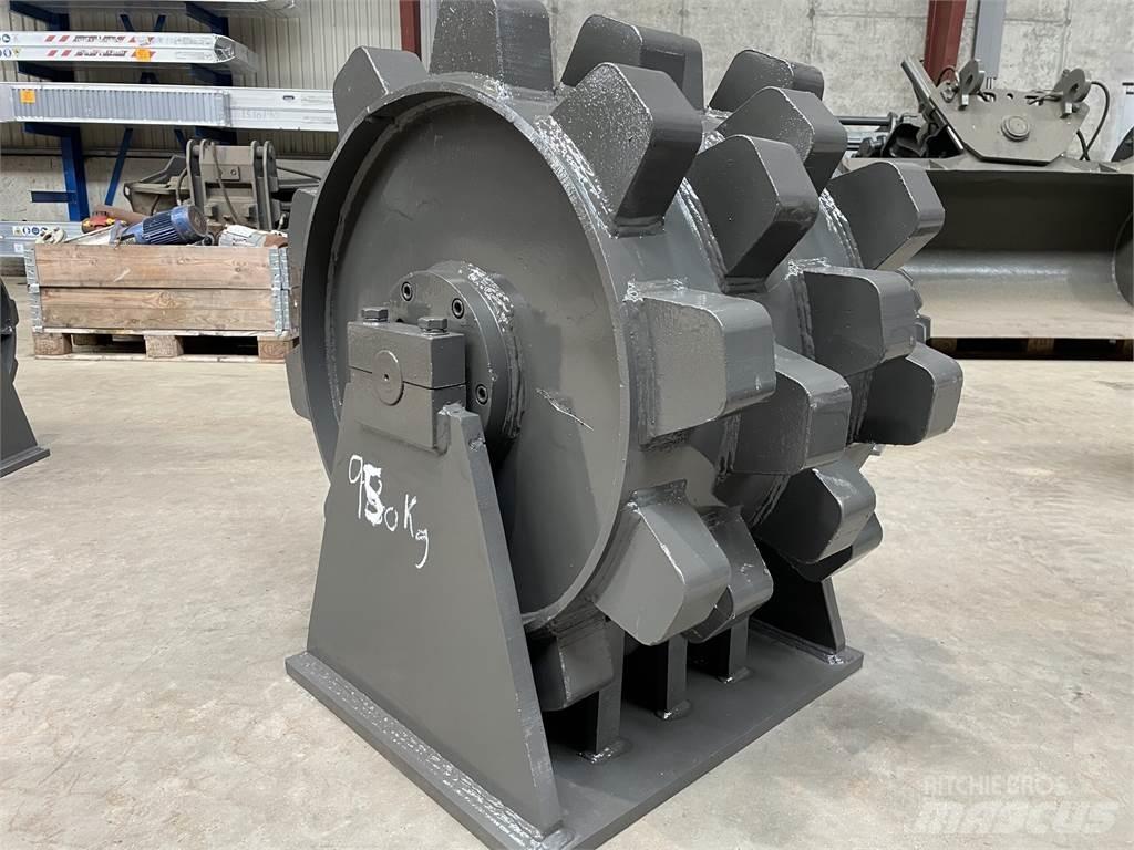  570 mm kompaktorhjul Pneumorehvidega rullid