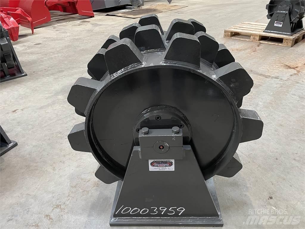  570 mm kompaktorhjul Pneumorehvidega rullid