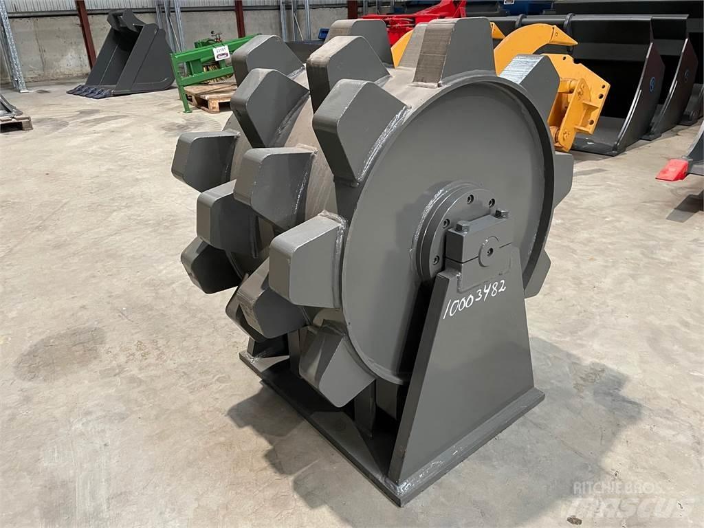  650 mm Kompaktorhjul Pneumorehvidega rullid
